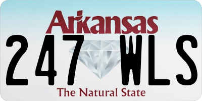 AR license plate 247WLS