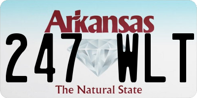 AR license plate 247WLT