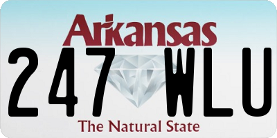 AR license plate 247WLU