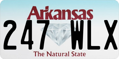 AR license plate 247WLX