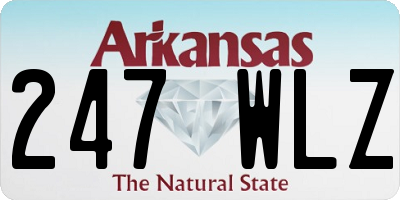 AR license plate 247WLZ