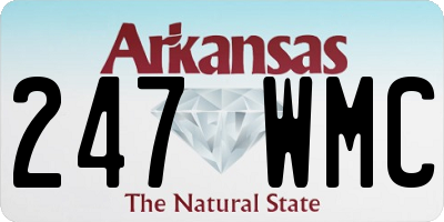 AR license plate 247WMC