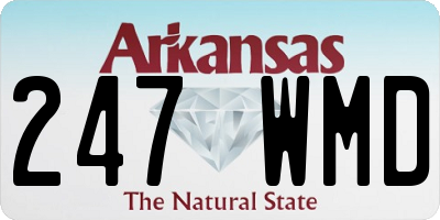 AR license plate 247WMD