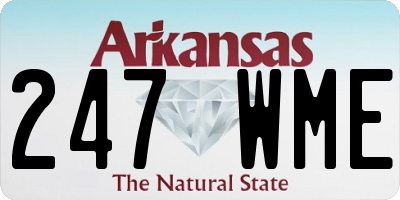 AR license plate 247WME