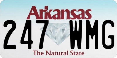 AR license plate 247WMG
