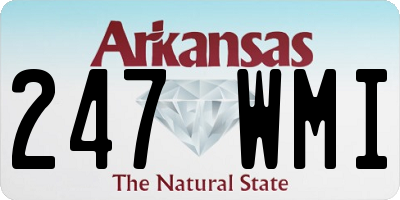 AR license plate 247WMI