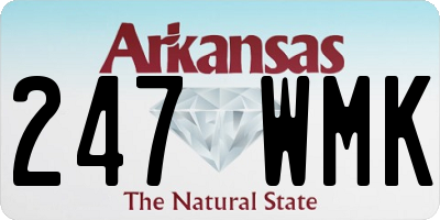 AR license plate 247WMK