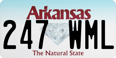 AR license plate 247WML