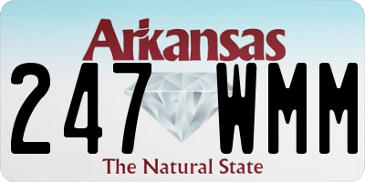AR license plate 247WMM