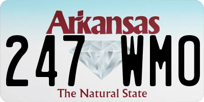 AR license plate 247WMO