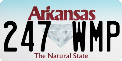 AR license plate 247WMP