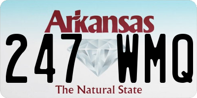 AR license plate 247WMQ