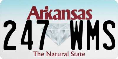 AR license plate 247WMS