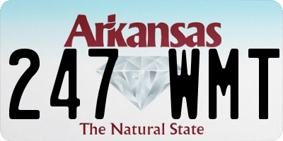 AR license plate 247WMT