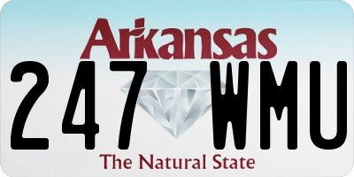 AR license plate 247WMU
