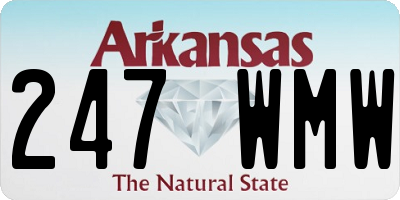 AR license plate 247WMW