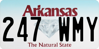 AR license plate 247WMY