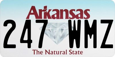 AR license plate 247WMZ
