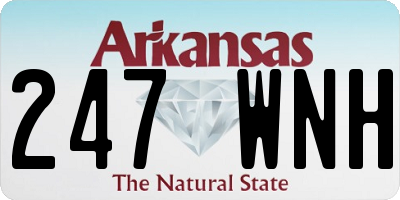 AR license plate 247WNH
