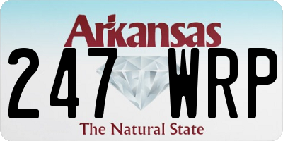 AR license plate 247WRP