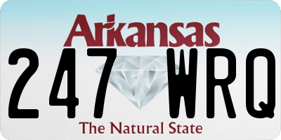 AR license plate 247WRQ