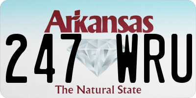 AR license plate 247WRU