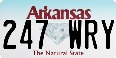 AR license plate 247WRY