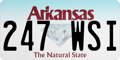 AR license plate 247WSI