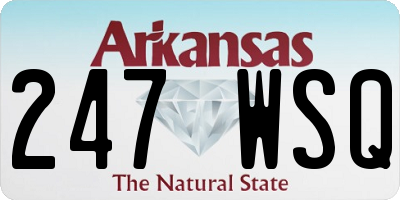 AR license plate 247WSQ
