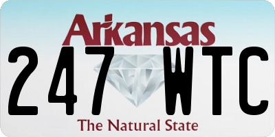 AR license plate 247WTC