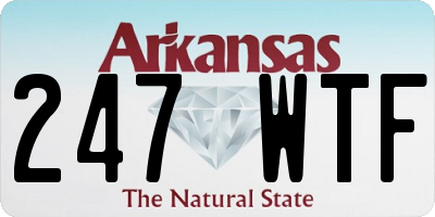 AR license plate 247WTF