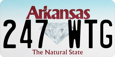 AR license plate 247WTG