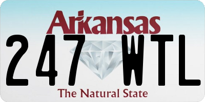 AR license plate 247WTL