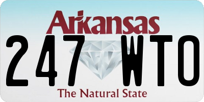 AR license plate 247WTO
