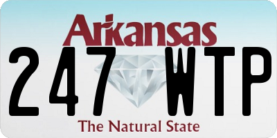 AR license plate 247WTP