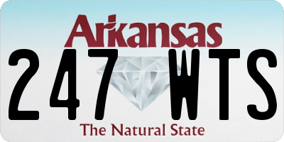 AR license plate 247WTS