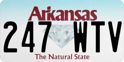 AR license plate 247WTV