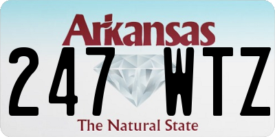 AR license plate 247WTZ