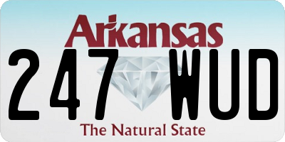 AR license plate 247WUD
