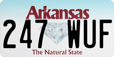 AR license plate 247WUF