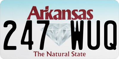 AR license plate 247WUQ