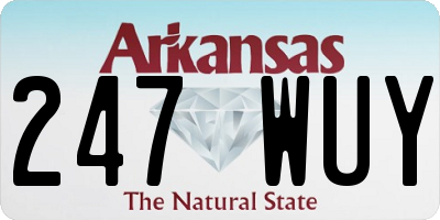 AR license plate 247WUY