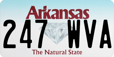 AR license plate 247WVA
