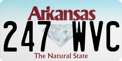 AR license plate 247WVC