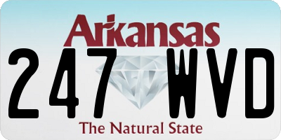 AR license plate 247WVD