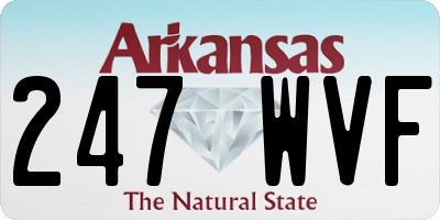 AR license plate 247WVF