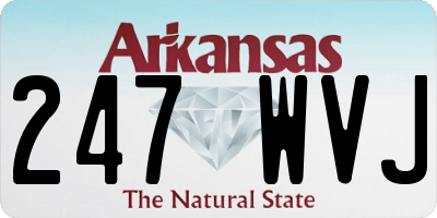 AR license plate 247WVJ