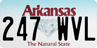 AR license plate 247WVL