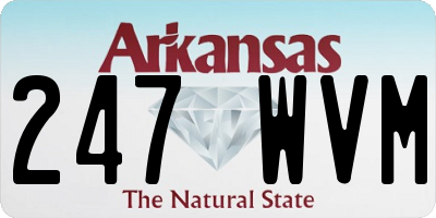 AR license plate 247WVM