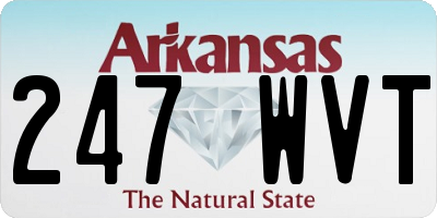 AR license plate 247WVT